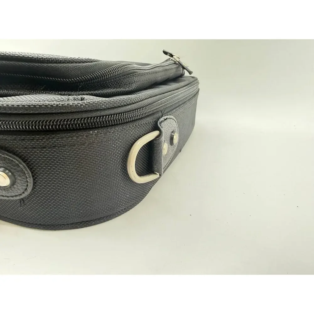 Dell Black Laptop Carrying Case Briefcase Messenger Bag Multiple Compartments